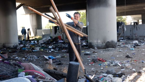Newsom Calls on California Cities to Flat-Out Ban Homeless Encampments