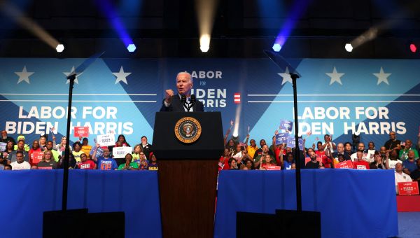 Biden Holds First Rally Of 2024 Campaign