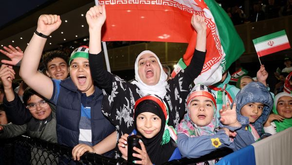 Iran allow women into stadium for football match as Fifa hails ‘progress’