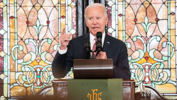 Biden Interrupted by Protesters Calling for Gaza Ceasefire at Charleston Church