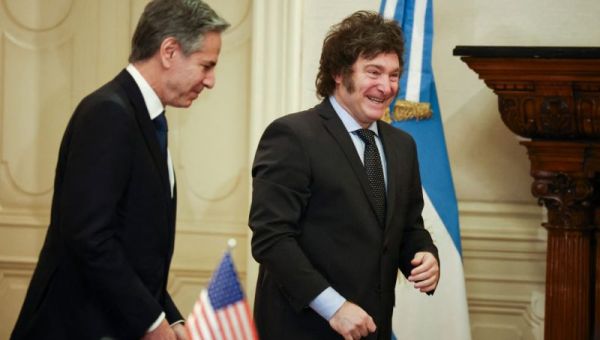 Secy Blinken Meets With Argentine Pres. Milei