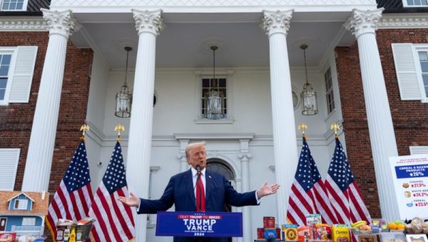 Trump Holds Press Conference At Bedminster, Names Kamala Agenda ‘The Maduro Plan’