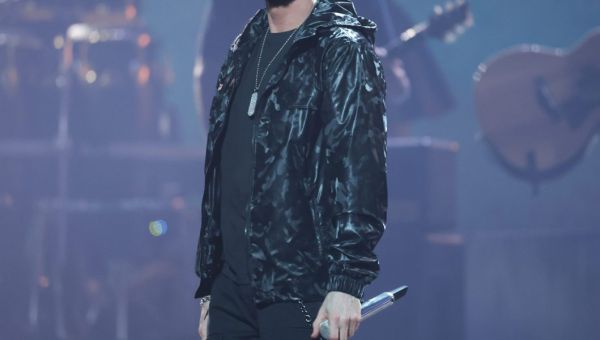 Rapper Eminem, frequent Trump basher, stumps for Kamala Harris