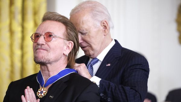 U2’s Bono, Among Other Celebrities, Receive the Presidential Medal of Freedom