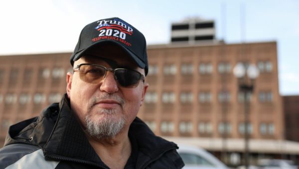 Stewart Rhodes, convicted of seditious conspiracy and released by Trump, visits Capitol Hill