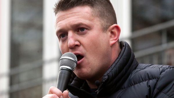 Tommy Robinson Jailed for 18 Months over Claims About Syrian Refugee