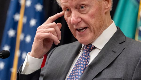 Former U.S. President Bill Clinton hospitalized with fever