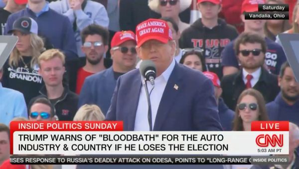 Trump Spox Tries to Clean Up His Doomsday Prediction of a ‘Bloodbath for the Country’ if He Doesn’t Get Elected