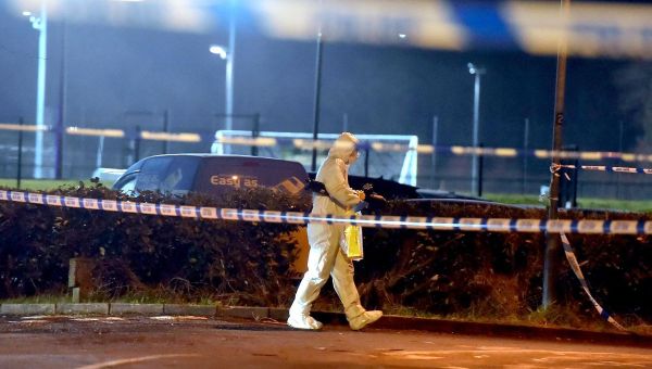 Off-duty police officer shot in front of young son in 'callous attack'