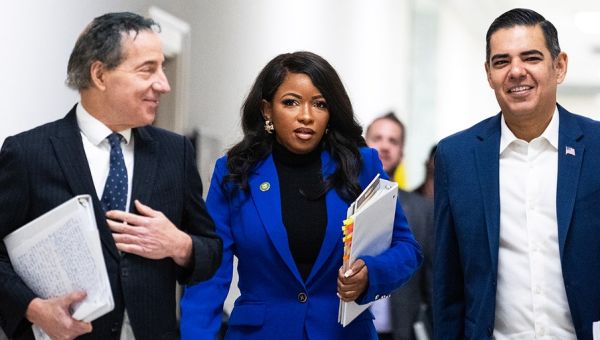 Rep. Crockett ripped for hawking T-shirt based on feud with MTG: ‘Start by spelling your last name correctly’