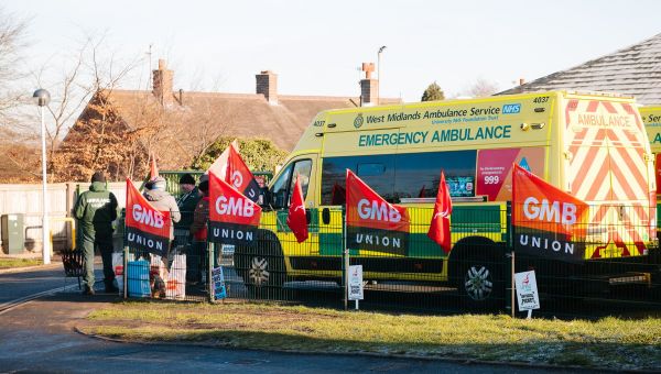 Union members take to picket lines in Shropshire on the biggest day of strikes in the NHS