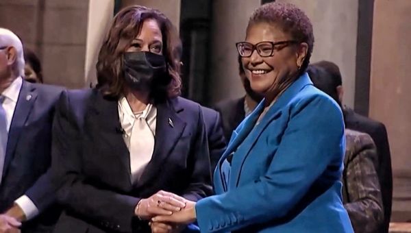 Karen Bass Gets Sworn In As First Female Mayor Of Los Angeles