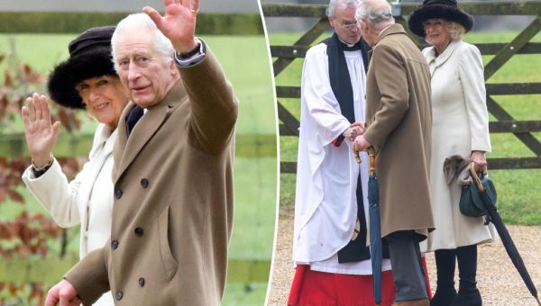 King Charles spotted going to church for the first time since…
