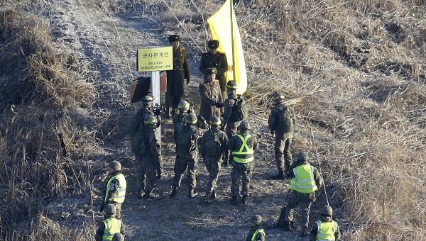 North Korea restores border guard posts as tensions rise over its satellite launch, Seoul says