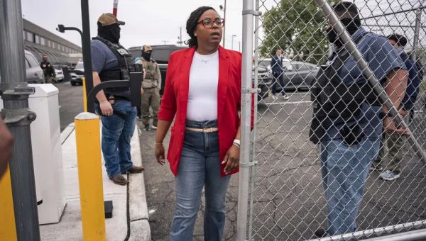 Democrats rally behind lawmaker charged with assaulting ICE agents