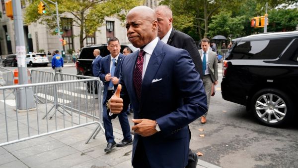 A Scene from the Eric Adams Arraignment