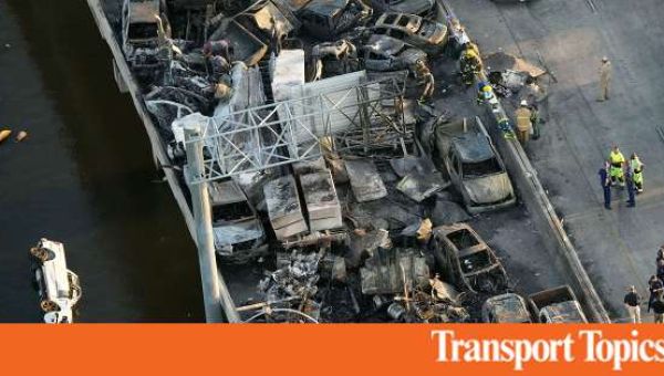 Crews Clear Wreckage on Highway Near New Orleans