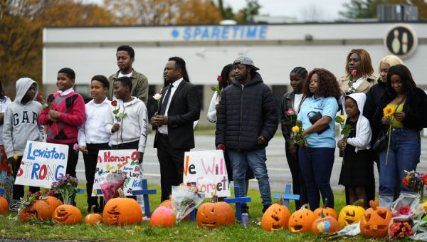 Residents of Maine gather to pray, reflect on massacre that left 18 dead