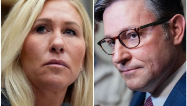 Exclusive – MTG on Mike Johnson Speakership: ‘It’s Over – He’s Just the Only One Who Hasn’t Acknowledged It’