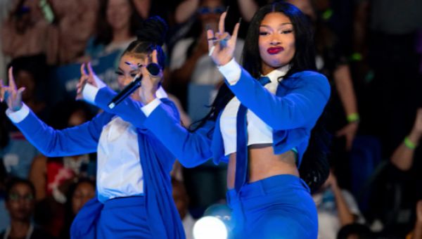 Megan Thee Stallion’s Twerking Performance at Kamala Harris Rally in Atlanta Sparks Controversy.