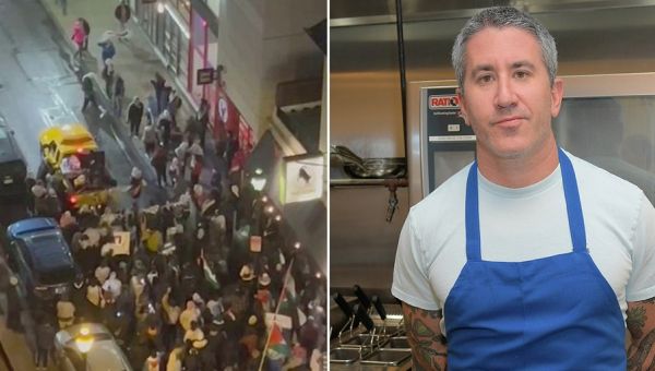 Pro-Palestinian protesters in Philadelphia target Israeli-owned restaurant, chant accusations of ‘genocide’