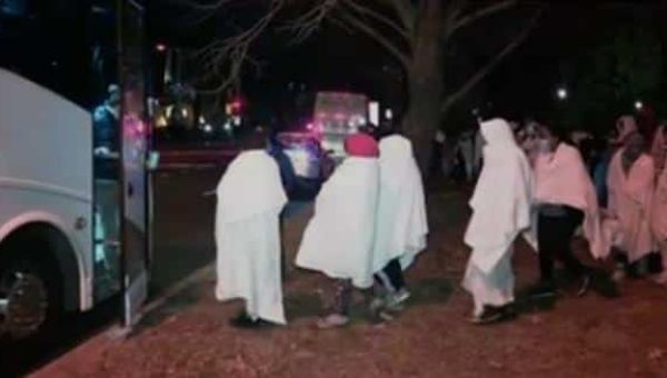 More Migrants Dropped Off Outside VP’s Home on A Freezing Christmas Eve | VIDEO