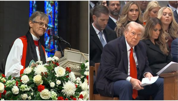 Trump Gets Holy Reality Check From Bishop During Interfaith Ceremony