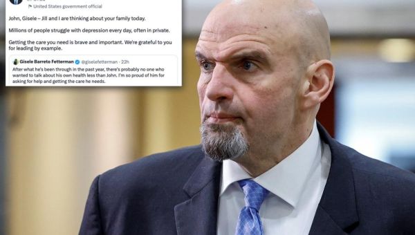 John Fetterman to spend ‘weeks’ in hospital over depression: aide
