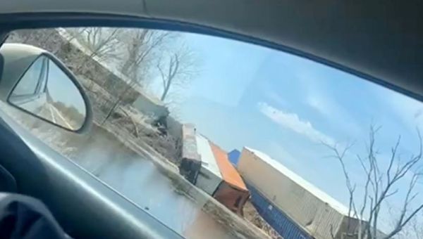 Cargo train derails in Wisconsin, sending cars tumbling into…