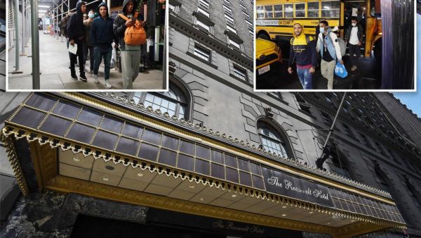 Mayor Adams recasts historic Roosevelt Hotel as migrant ‘arrival…