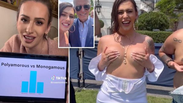 Trans activist Rose Montoya, who exposed breasts at White House,…