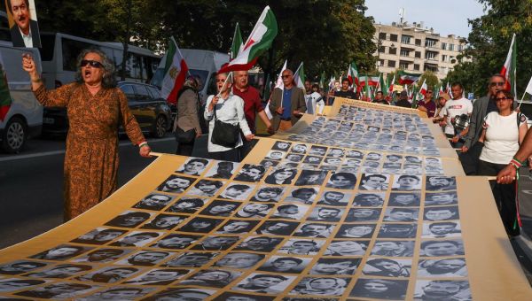 Thousands march in Brussels on anniversary of Mahsa Amini’s death