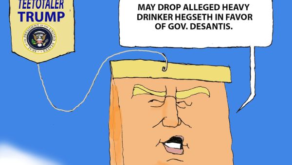 Hegseth as Def. Sec. doubtful: Darcy cartoon