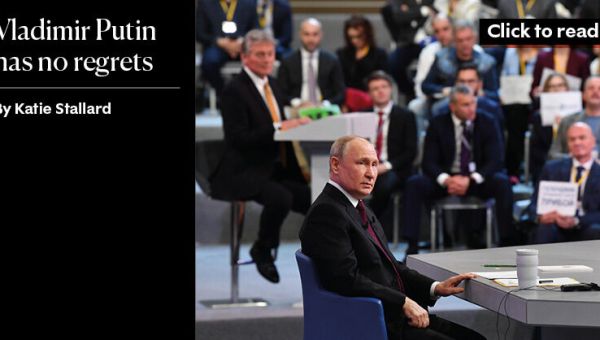 Vladimir Putin has no regrets