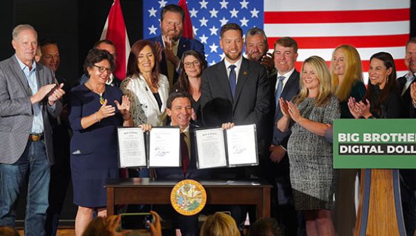 WATCH: Gov. Ron DeSantis Signs Bill to Protect Floridians From Government Surveillance of Personal Finances – Space Coast Daily
