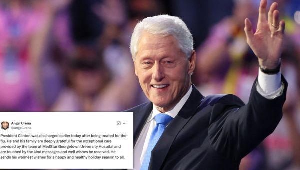 Ex-President Bill Clinton released from hospital after being treated for flu