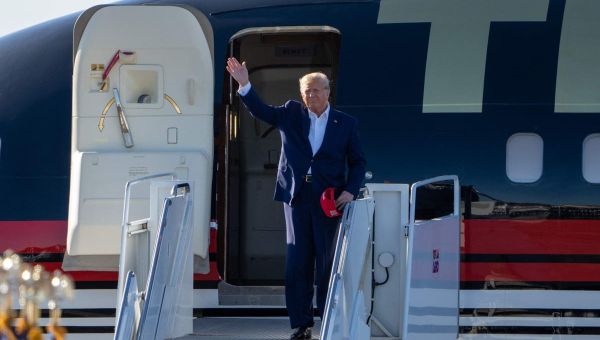 Donald Trump is using Jeffrey Epstein’s old jet to fly to campaign events