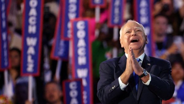 ‘Coach’ Tim Walz rallies Democrats with humble ‘pep talk’