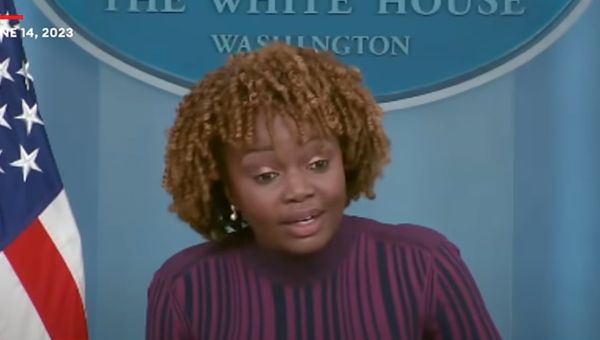 ‘787 million things I can say’: Karine Jean-Pierre responds to Fox News chyron calling Biden a ‘wannabe dictator’