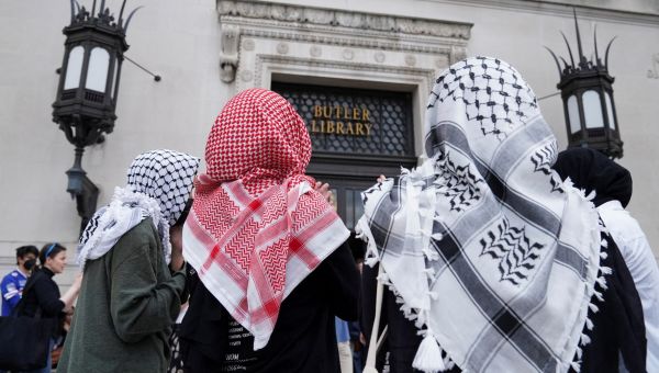 Dozens of pro-Palestinian protesters occupy Columbia University library
