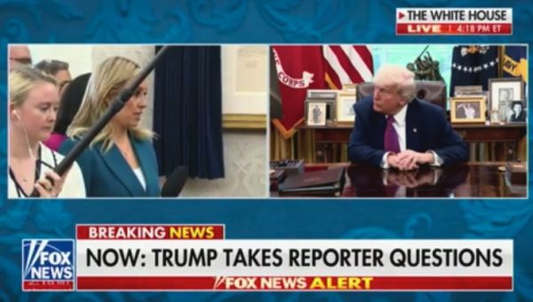 Fox News Reporter Asks Trump if He’s About to ‘Trigger an Arms Race in Space’ With ‘Golden Dome’ Project