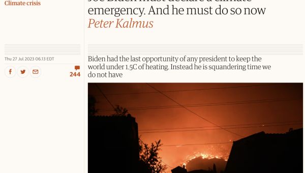 If Biden declares a ‘Climate Emergency’ he would be seize 130 new powers – Seeks repeat of COVID lockdowns with bypassing of democracy