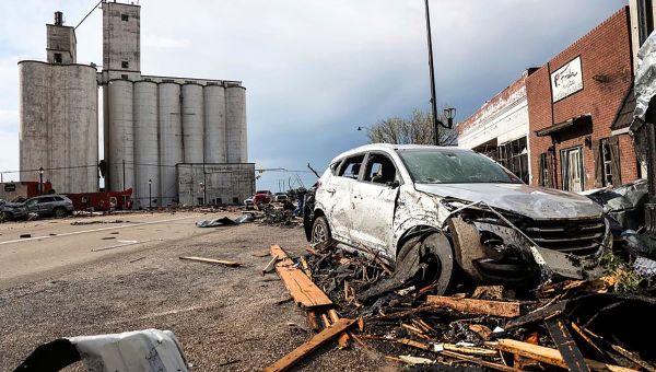 Deadly tornado rips through Texas killing three and injuring dozens more