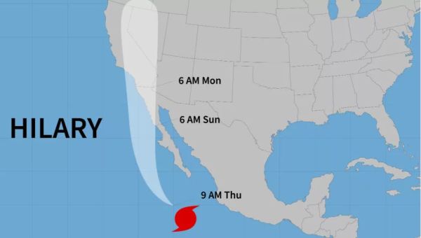 Tropical Storm Hilary makes landfall in northern Baja California