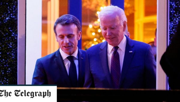Joe Biden hosts lavish state banquet for Emmanuel Macron after tensions erupt