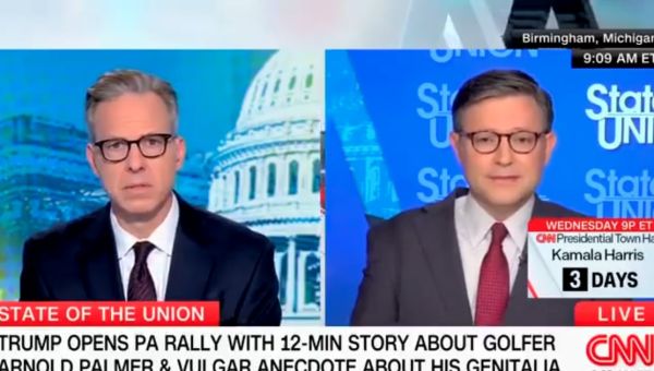 Mike Johnson: Trump’s Praise for Palmer’s Genitalia Is ‘Fun’