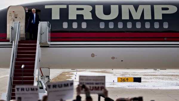 Former President Donald Trump in Scotland TODAY amid US court action