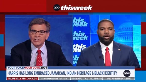 Stephanopoulos Accuses Rep. Donalds of Unspecified ‘Slur’ of VP Harris