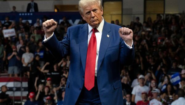 Donald Trump Town Hall sees him dance for 30 minutes to Sinead O’Connor, Rufus Wainwright, Guns N’ Roses and more