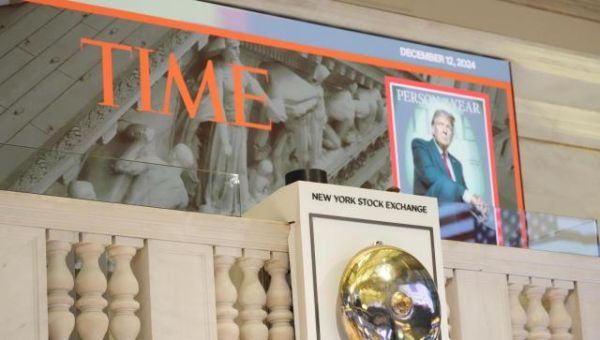 Trump is named Time’s Person of the Year and rings the New York Stock Exchange’s opening bell